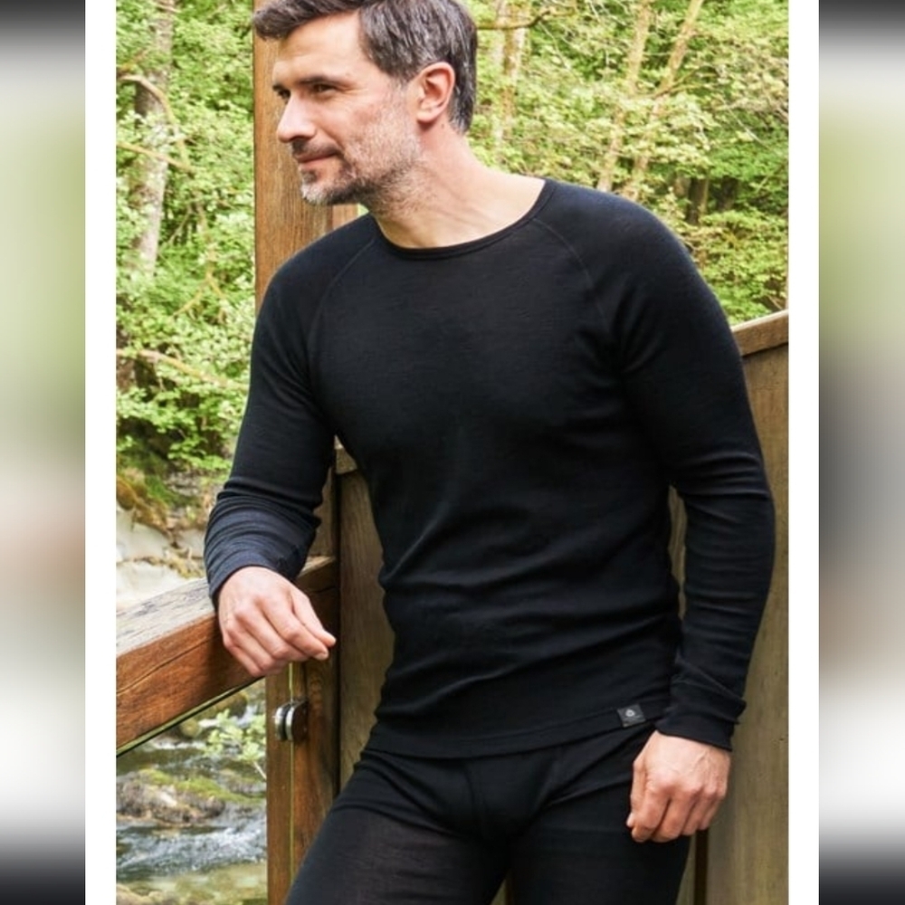 MOUNTAIN WAREHOUSE extreme MEN'S Merino WOOL Baselayer Top large NWOT
